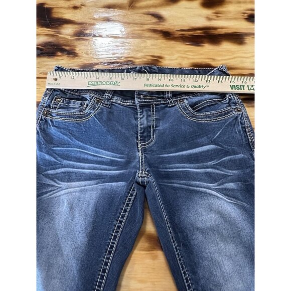 Ariya Jeans Women's Size 7/8 Blue Skinny Denim Pants Jeans Western Preppy Party - Picture 3 of 13